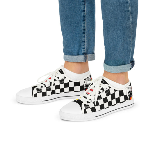 VWLife Men's Low Top Checkered Sneakers
